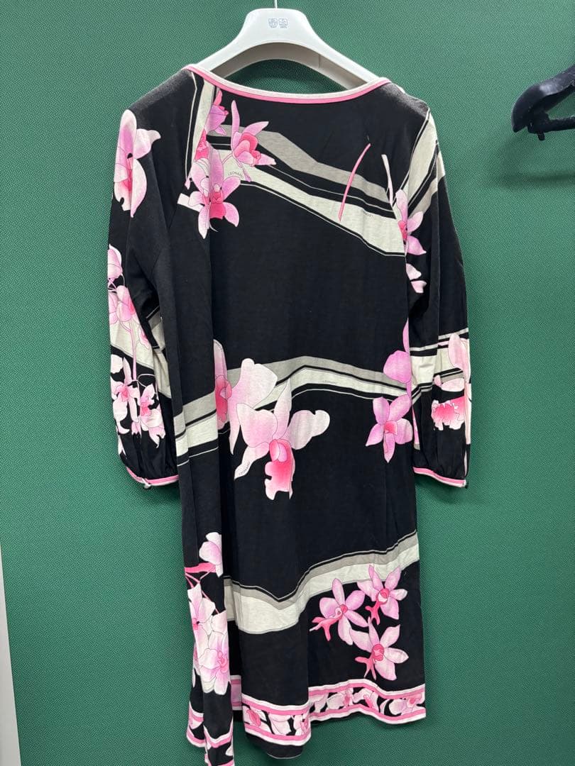 LEONARD 花柄 七分袖ワンピース