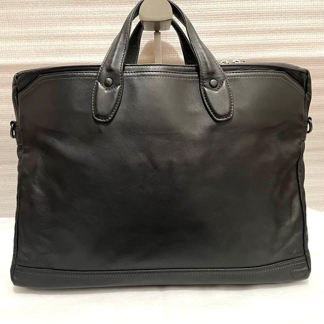 希少✨ ポーター タウゼン ビジネスバッグ 2way オールレザー 黒 本革