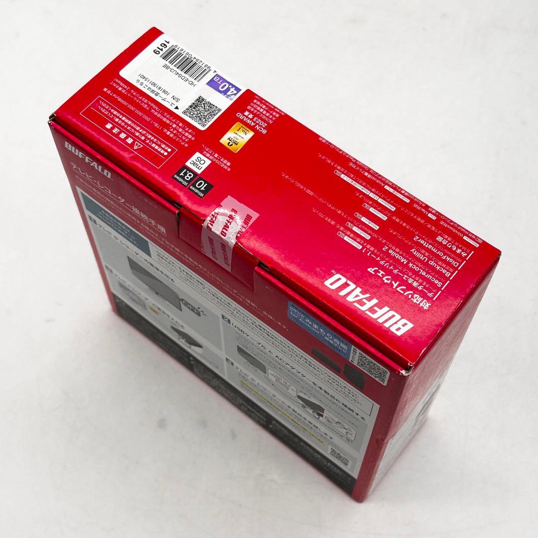 BUFFALO HD-ED4U3-BE 4TB 外付けハードディスク