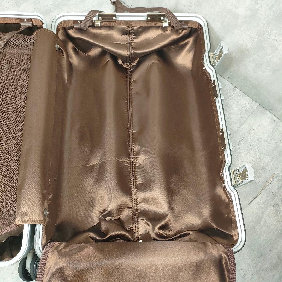 【迅速発送】siffler アルミ調 スーツケース 66L