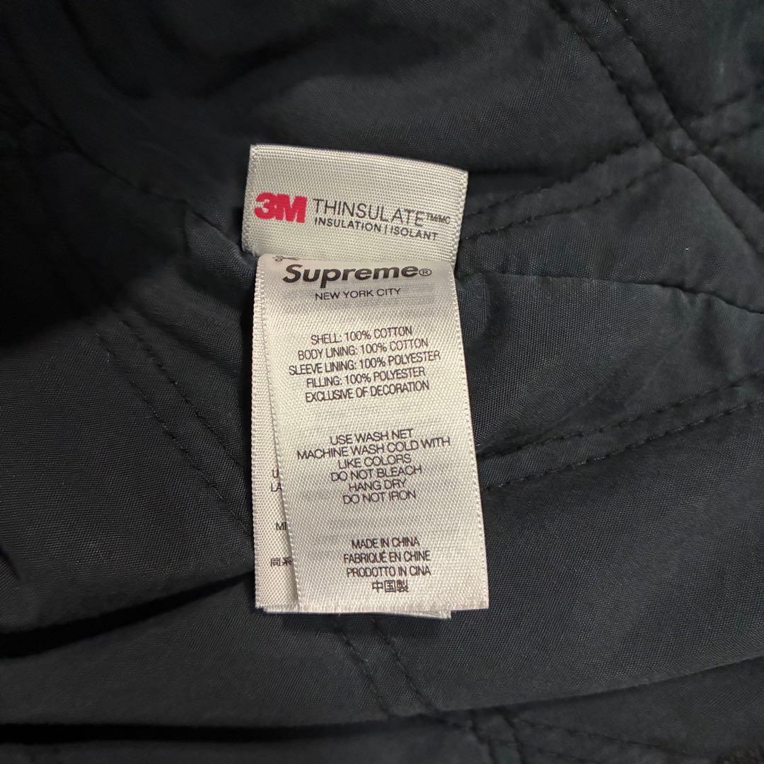 【最高デザイン】シュプリーム　バックロゴ　キャンバスワークジャケット　XL