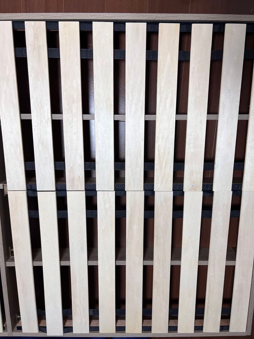 RASIK ラシク　ローベッドフレーム　グレージュ　セミダブルマットレス　セット