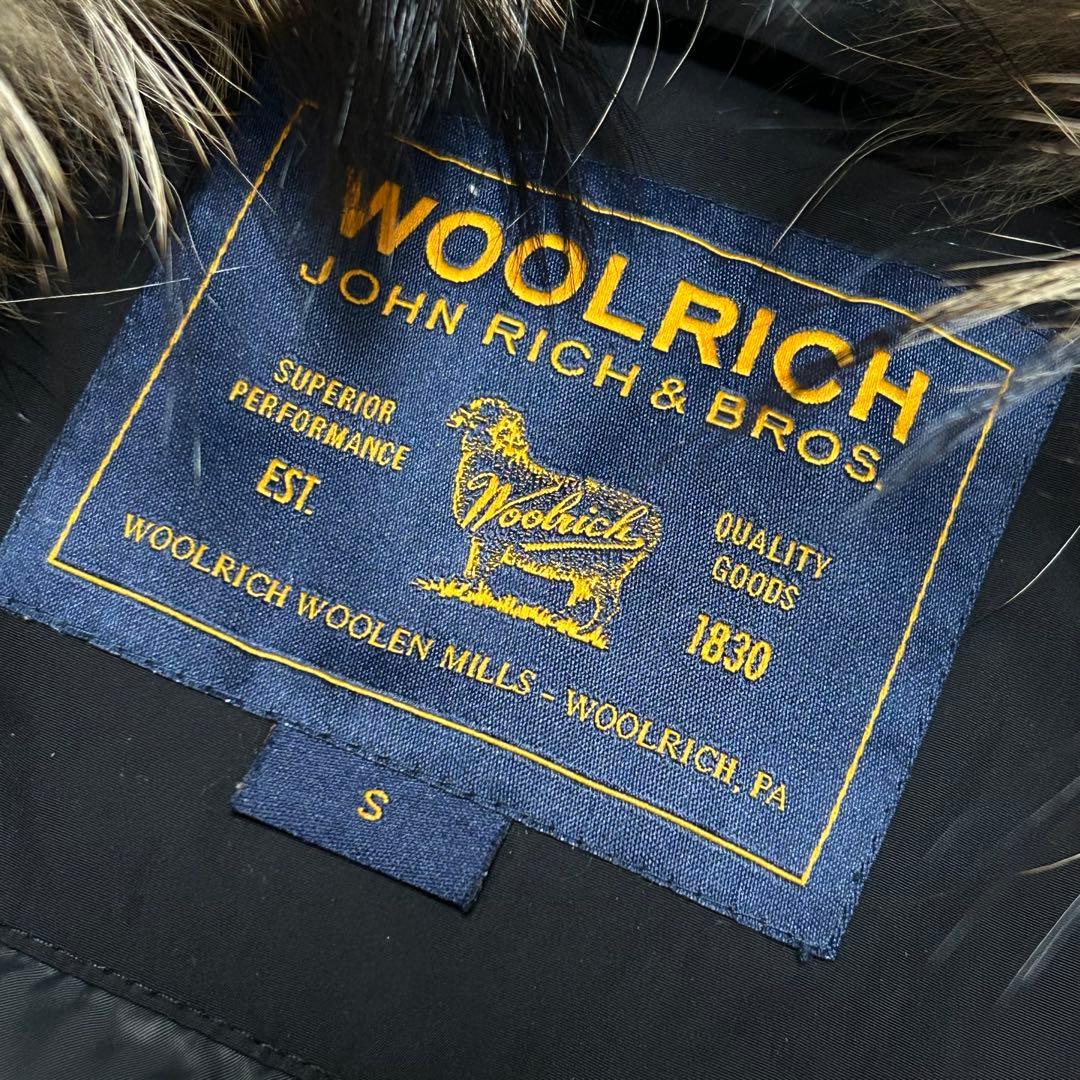 WOOLRICH ダウンコート　ラクーンファー付　ブラック　ダウンジャケット