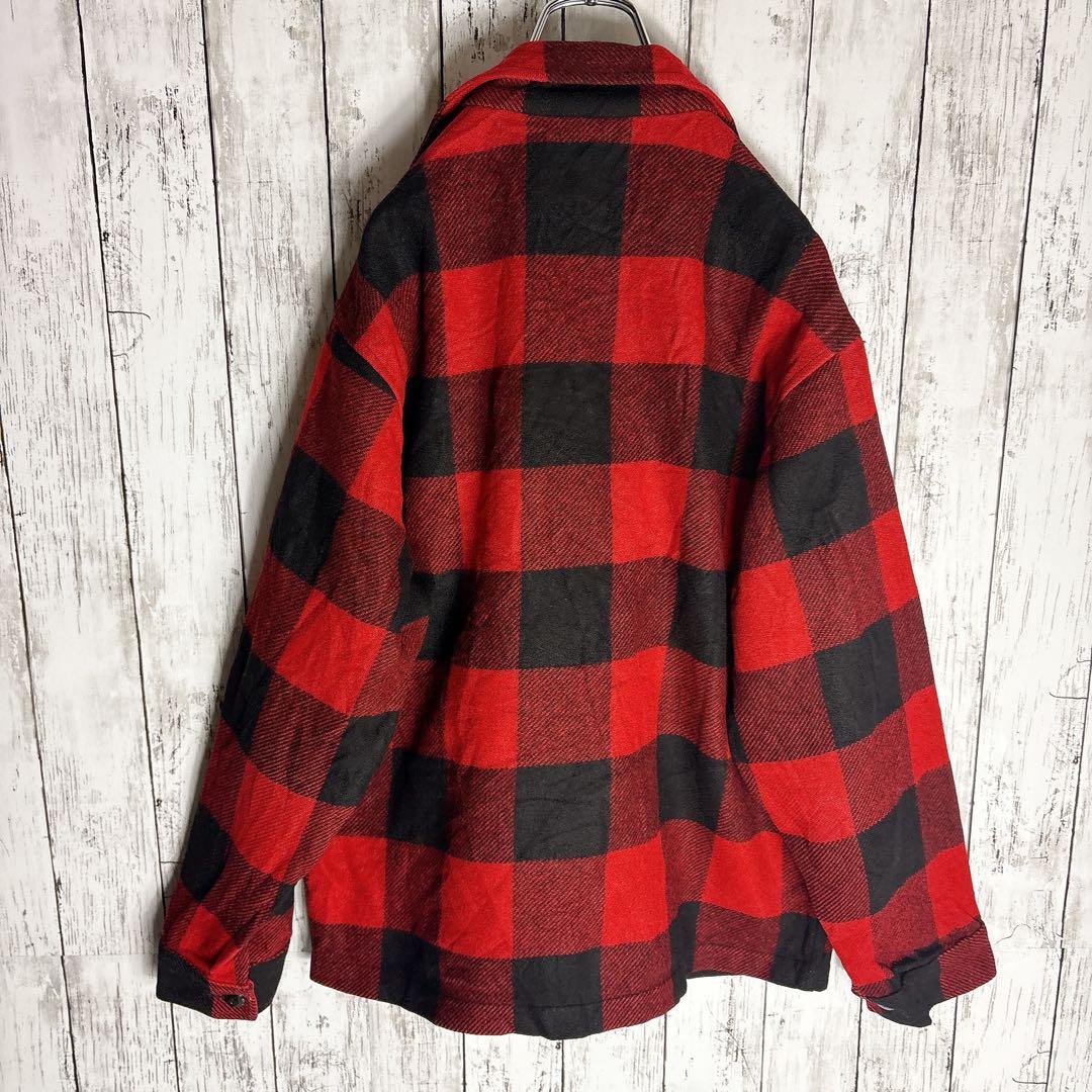 ペンドルトン 60s ブロックチェック 肉厚ネルシャツ ウール ヴィンテージ