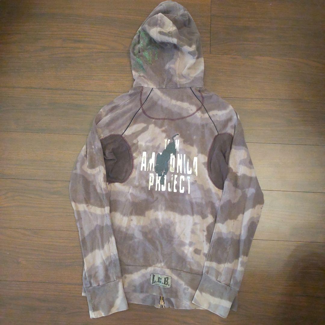 LGB/タイダイ柄 フルジッパー フード付きブルゾン