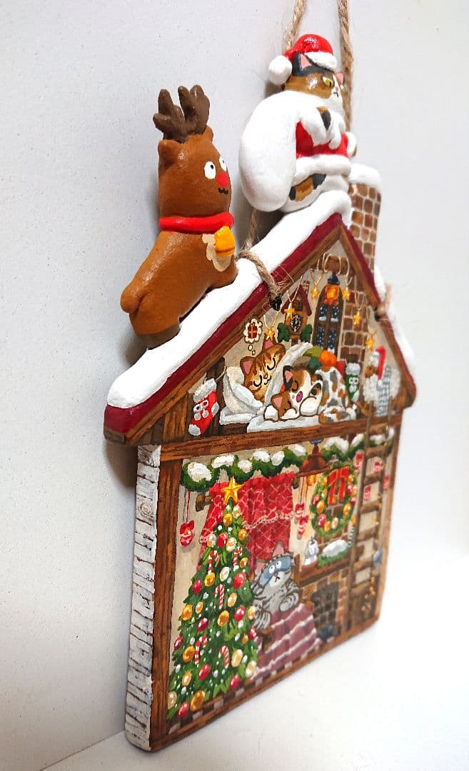 ウキウキワクワク！クリスマスの夜　　イラスト、レリーフ