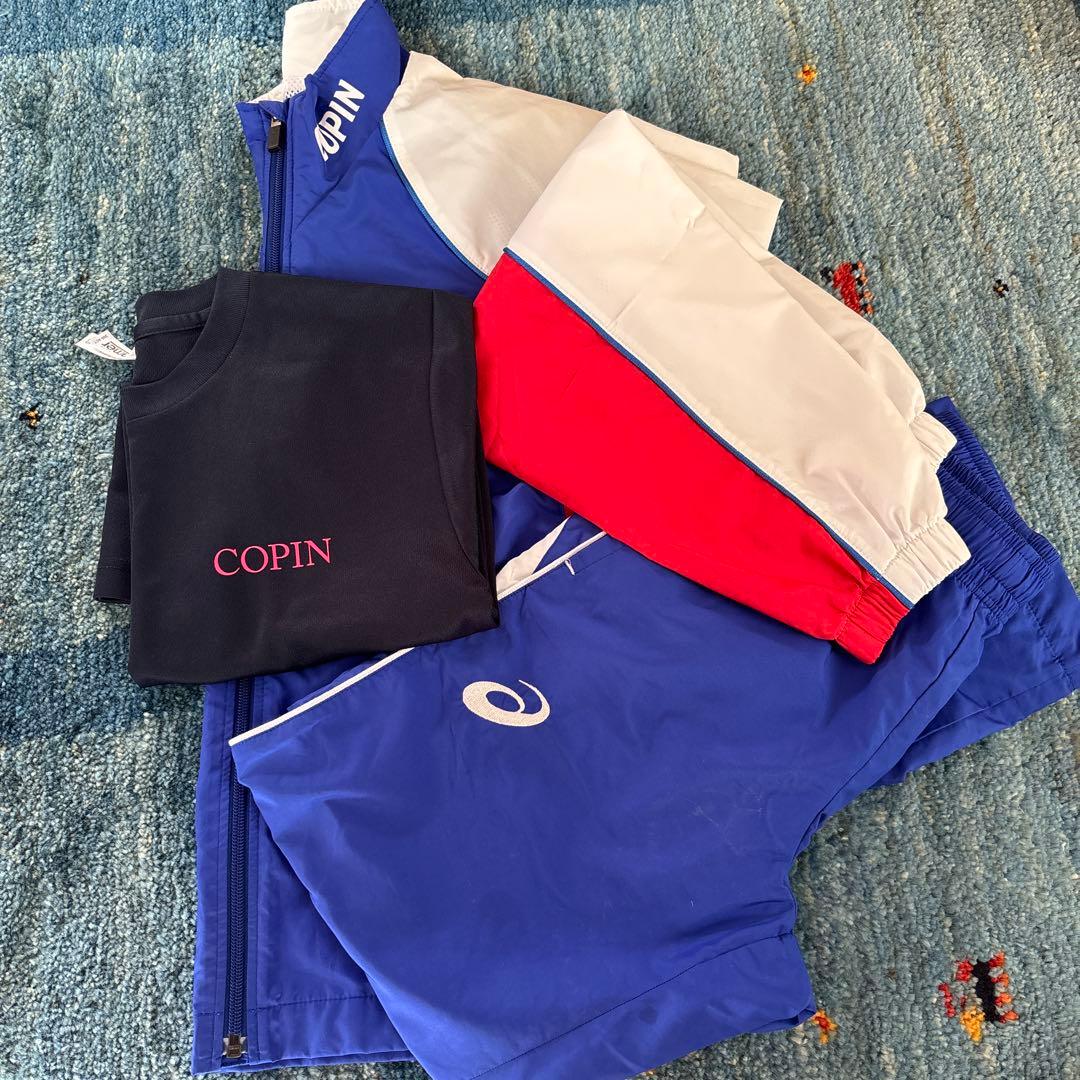 COPIN ジャージ上下セット 青赤、copin、コパン