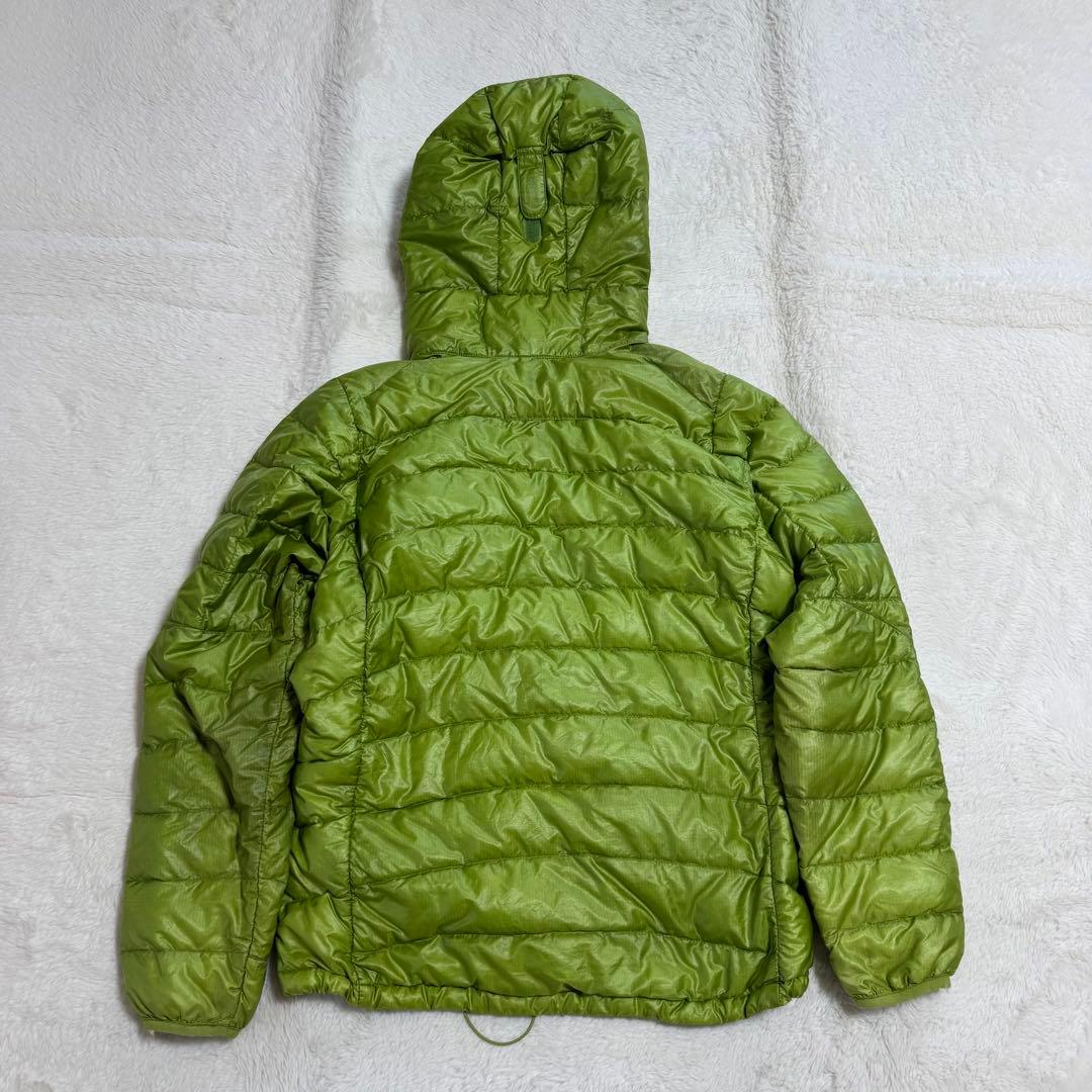 モンベル800FP U.L.ダウンガイドパーカSグリーンドローコードy2k短丈