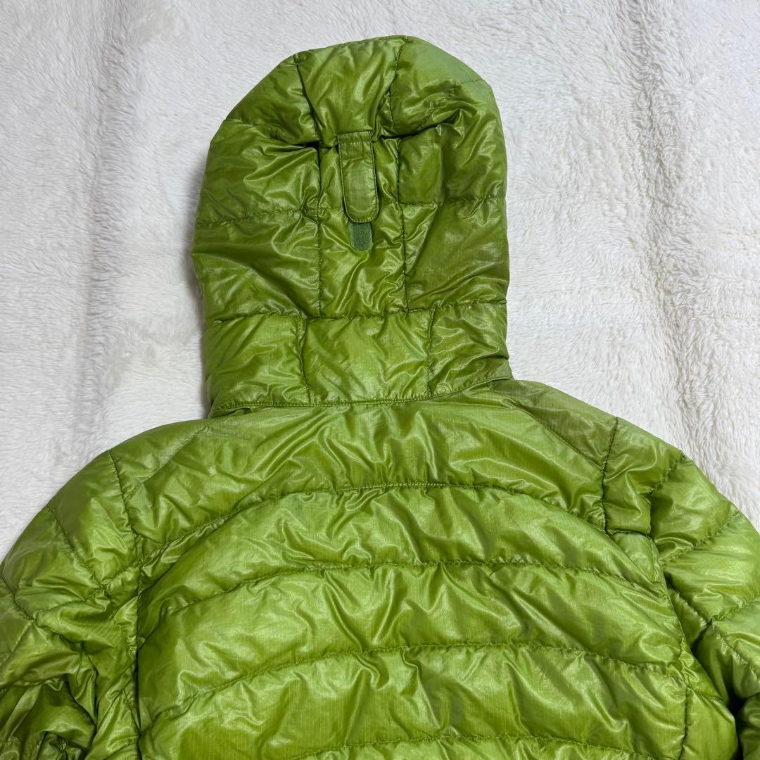 モンベル800FP U.L.ダウンガイドパーカSグリーンドローコードy2k短丈
