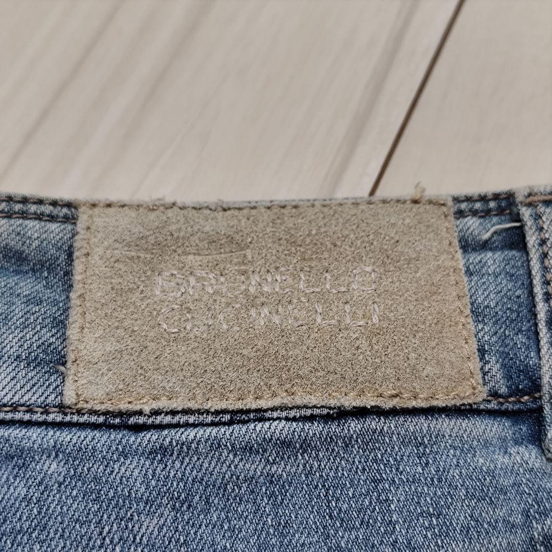 BRUNELLO CUCINELLI スリムジーンズ ウォッシュブルー 36