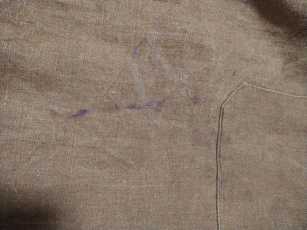 【激レア】フレンチ ヴィンテージ ブラウンヘンプ オーバーオール