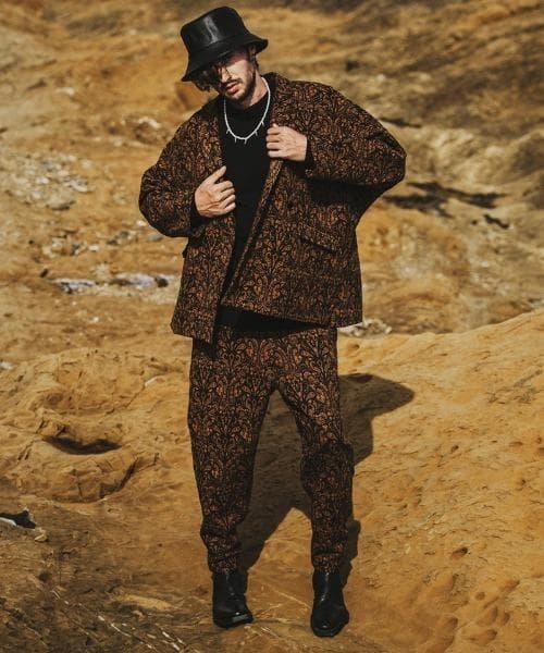 NO ID. ノーアイディー セットアップ ペイズリードルマンスリーブ 上下