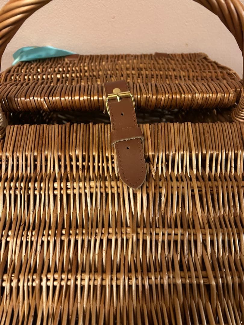 F&M フォートナム＆メイソン カゴ ラージサイズ　バックル付き