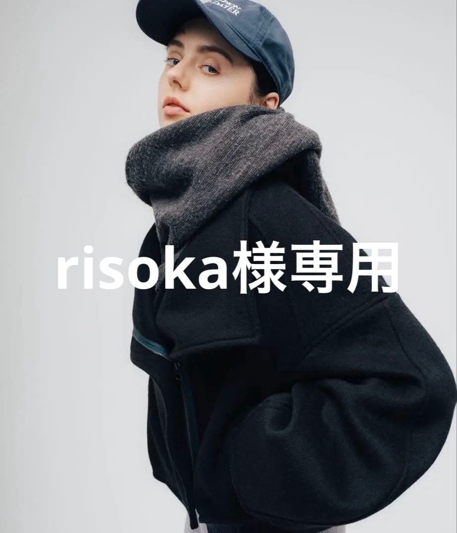 【led.tokyo】ハイネックウールショートコートブルゾン