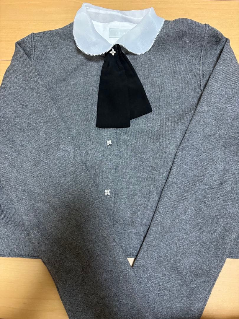 セルフォード デタッチャブル総針カーディガン 38