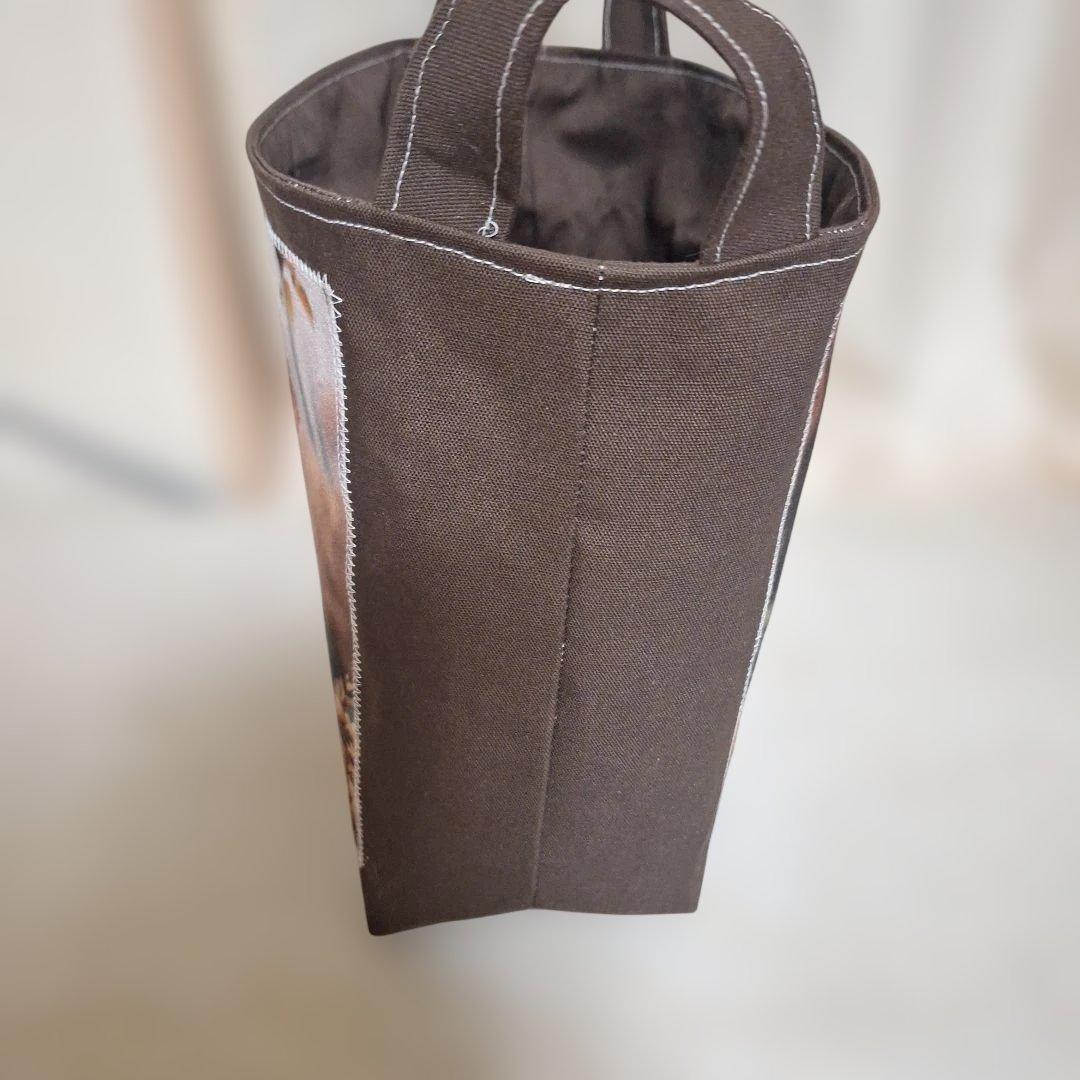 うさぎパネル生地　ハンドメイド　布バスケット　フラットポーチ