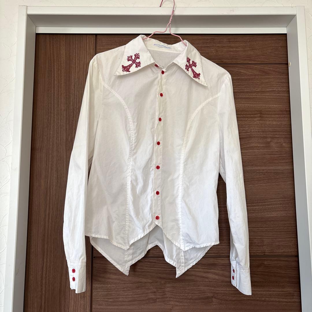 PUTUMAYO 刺繍付きホワイトシャツ