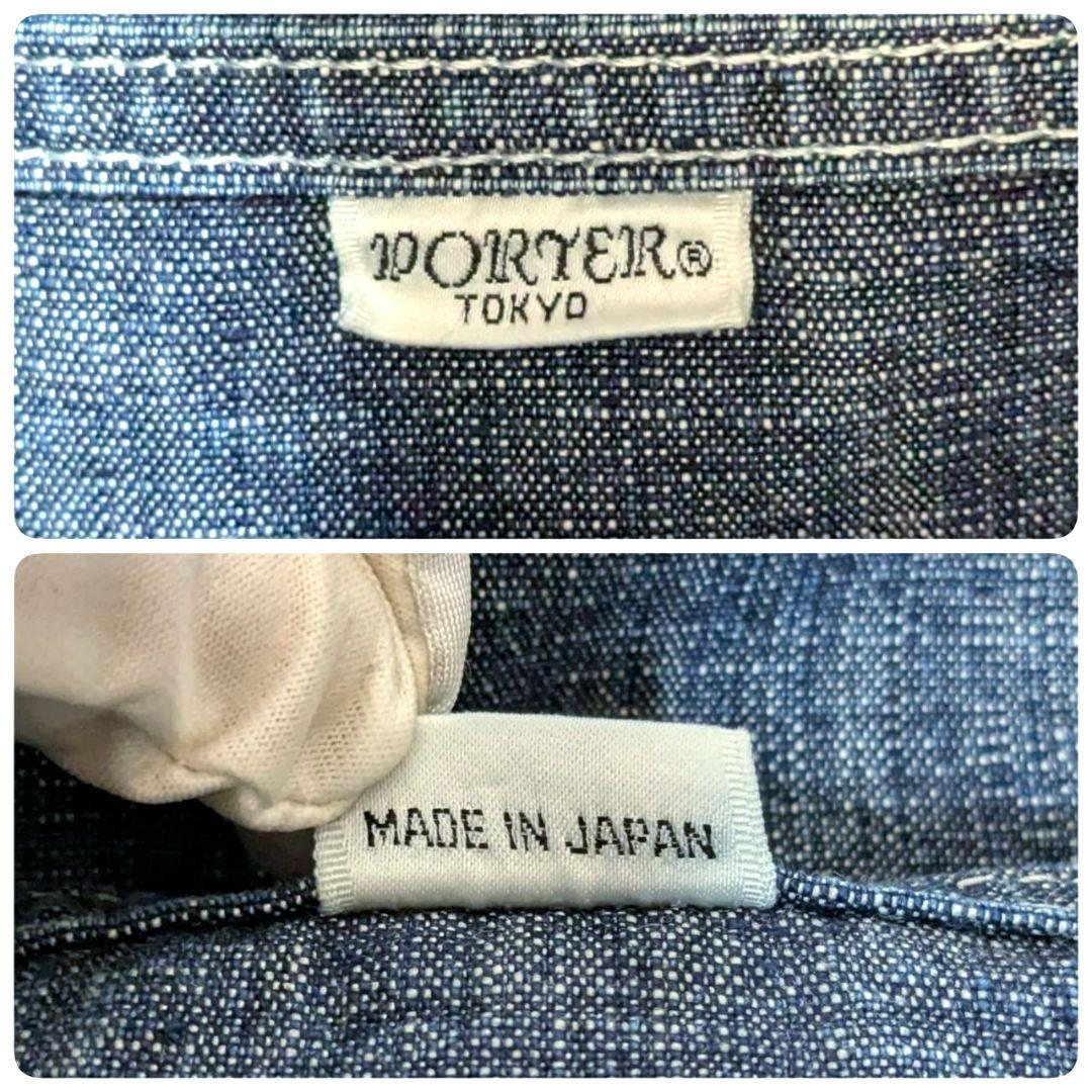 PORTER トートバッグ OUNCE オンス デニム ウエスタン スタッズ