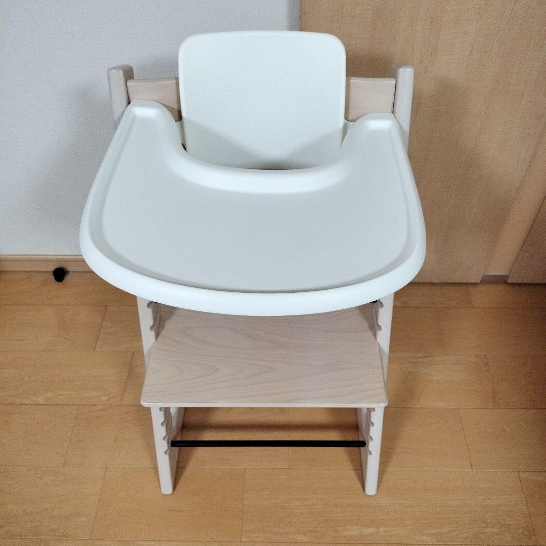 シリアル6　ストッケ トリップトラップ　背もたれ&ベビーガード&トレイ付