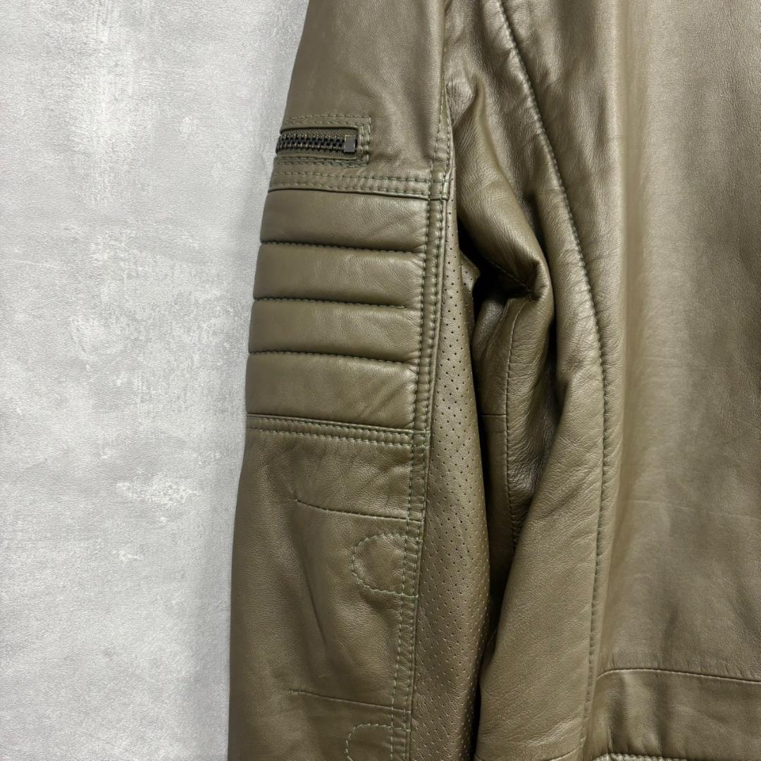 専用★G STAR RAW ラムレザー 本革 ライダースジャケット　N2156