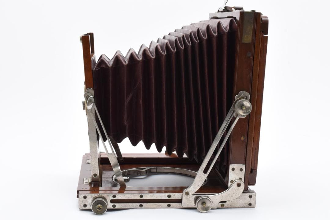 【希少な木製カメラ】ヤマザキ YAMAZAKI 大判カメラ ピントグラス付