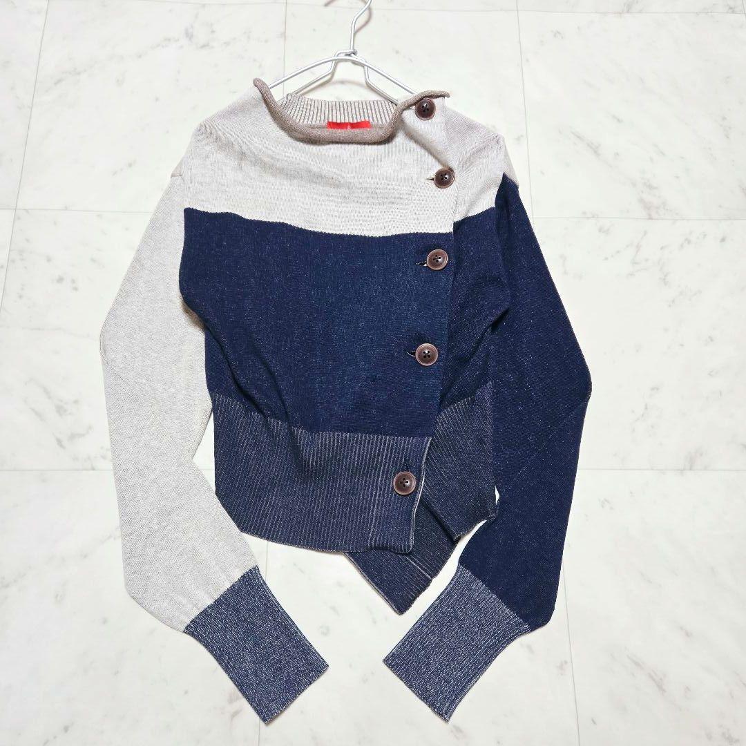 【未使用タグ付】ヴィヴィアンウエストウッドレッドレーベル 変形 カーディガン