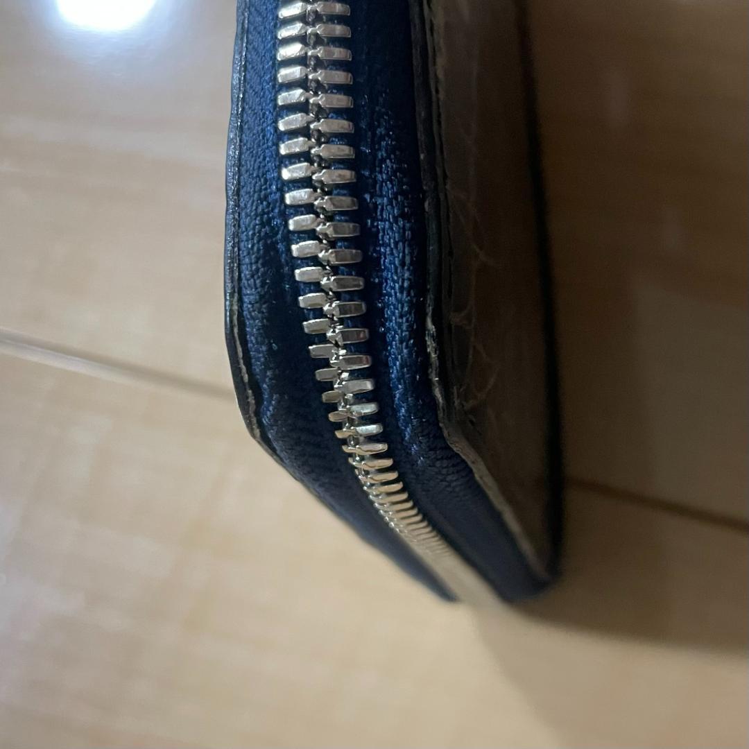 【美品】LESAC レザック クロコダイル ポロサス 長財布 ラウンドジップ