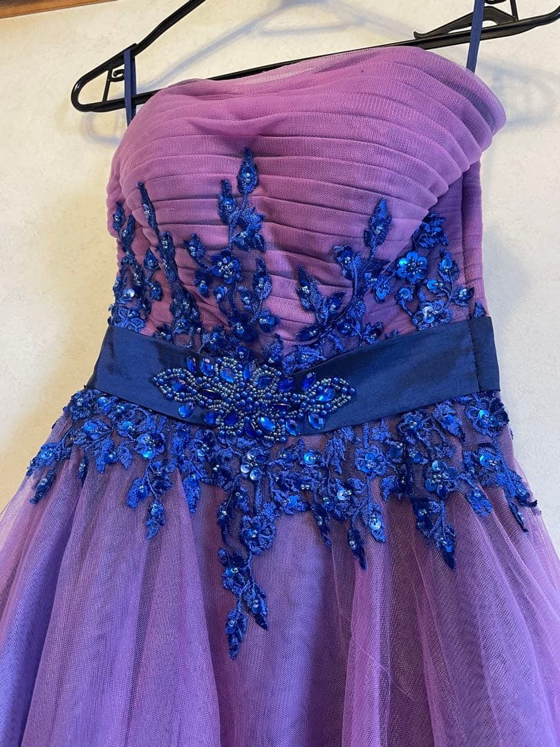 7号　ツイード　TWEED演奏会　ステージ　ロングドレス　パープル　紫