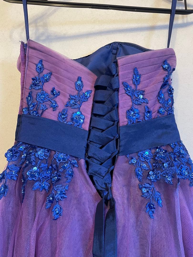 7号　ツイード　TWEED演奏会　ステージ　ロングドレス　パープル　紫