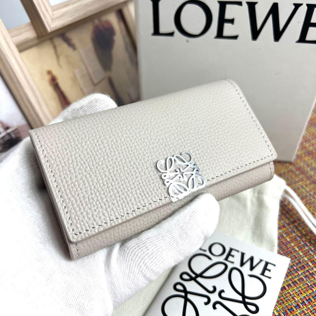 ✨ほぼ未使用✨ LOEWE ロエベ アナグラム　キーケース　ぺブルグレインカーフ