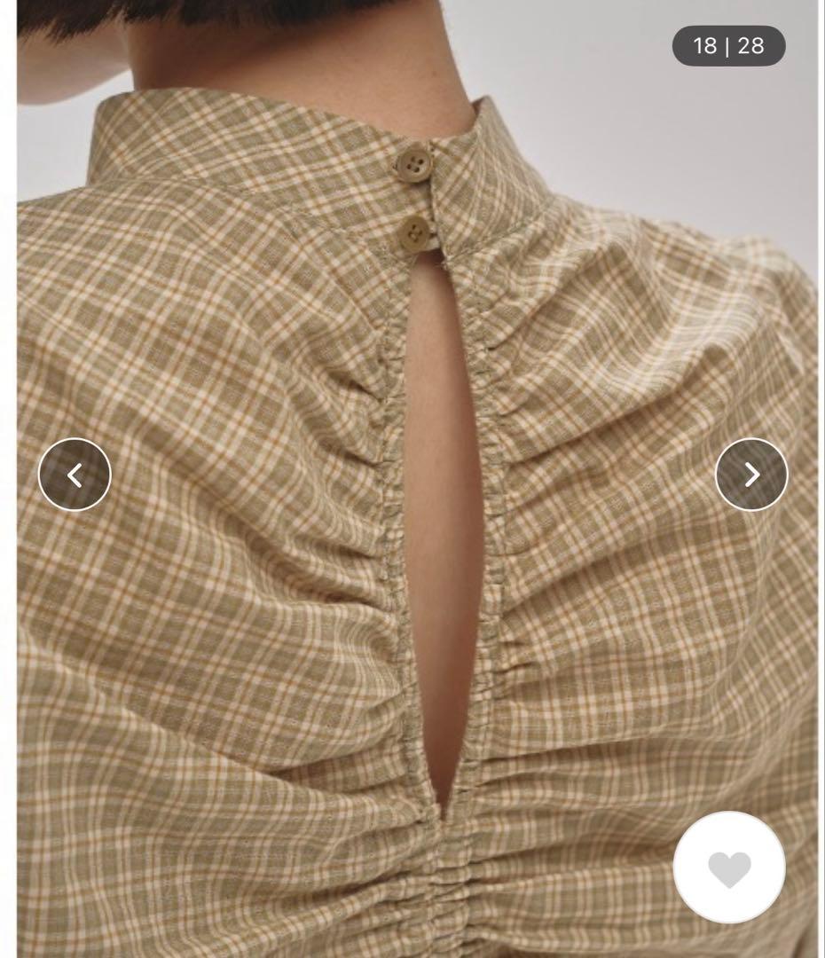 トップス TODAYFUL Checkgather Compact Blouse