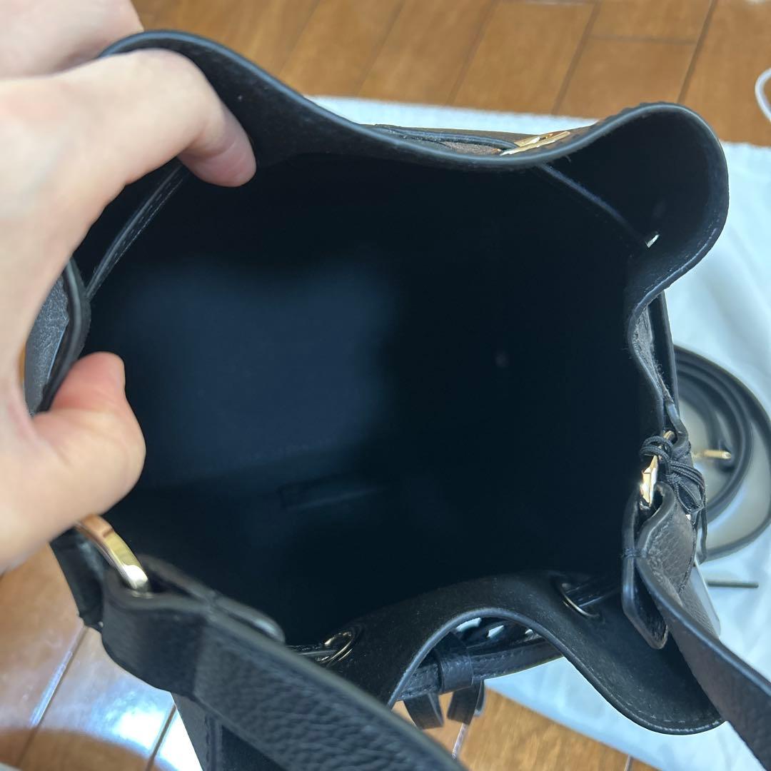 【新品】FURLA コスタンザ 巾着 2way ショルダーバッグ ブラック黒