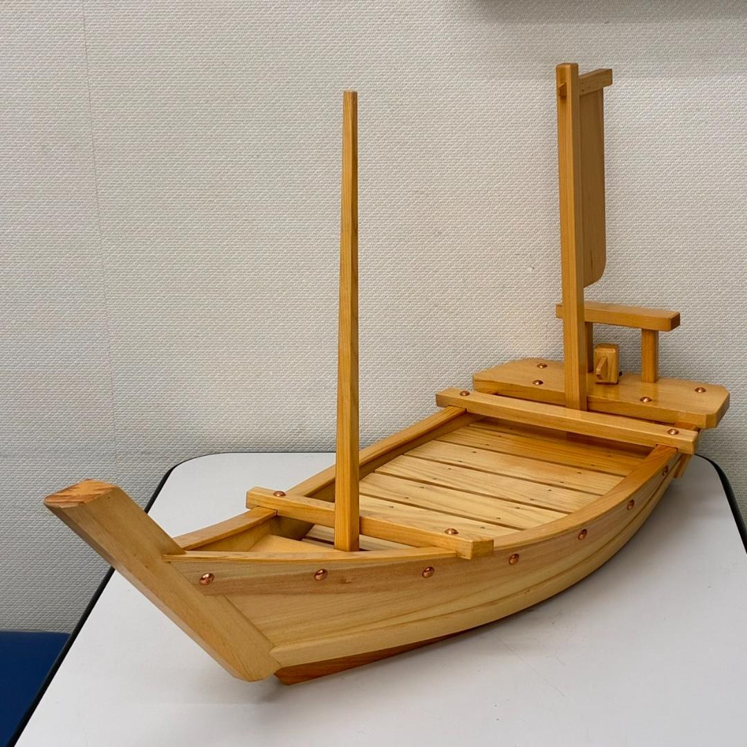 未使用　檜　大漁船　80㎝　舟盛料理　　26118