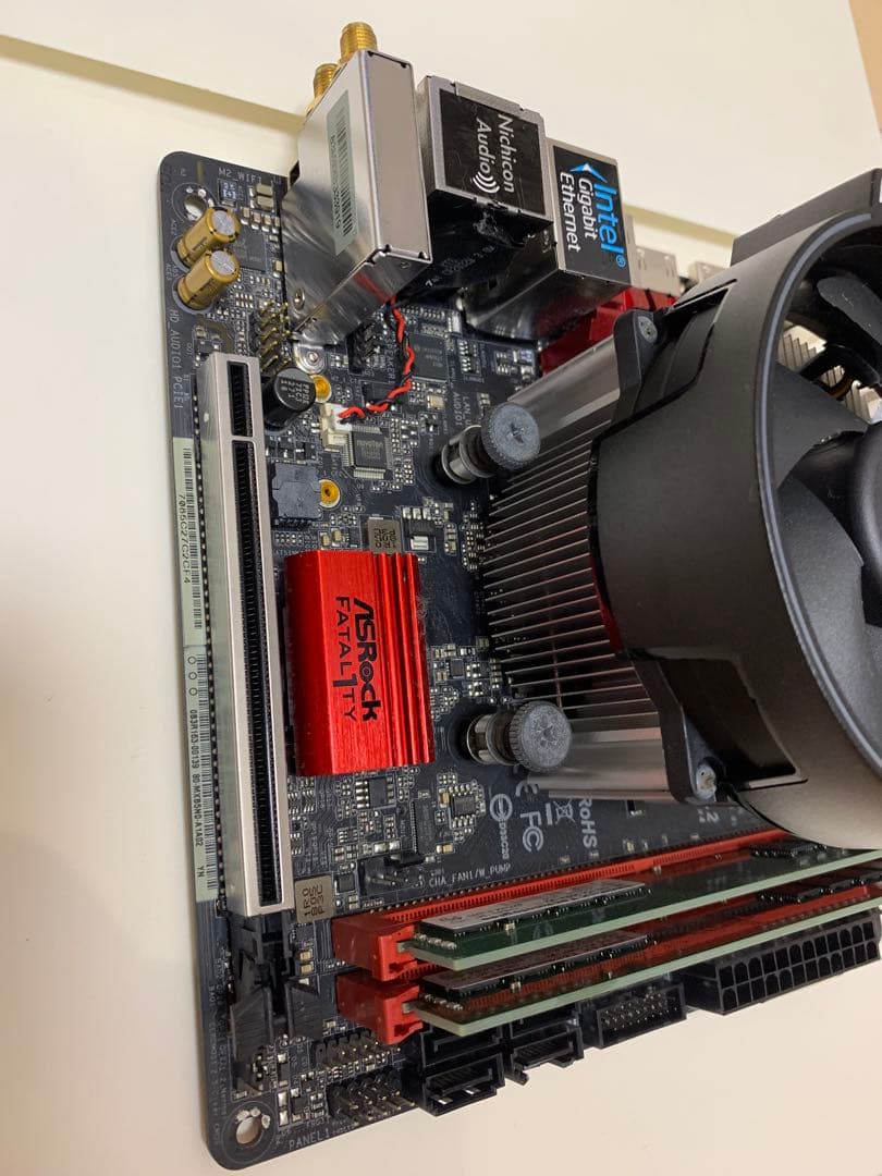 CPU AMD Ryzen7 2700 ヒートシンク、メモリ、マザーボード付き