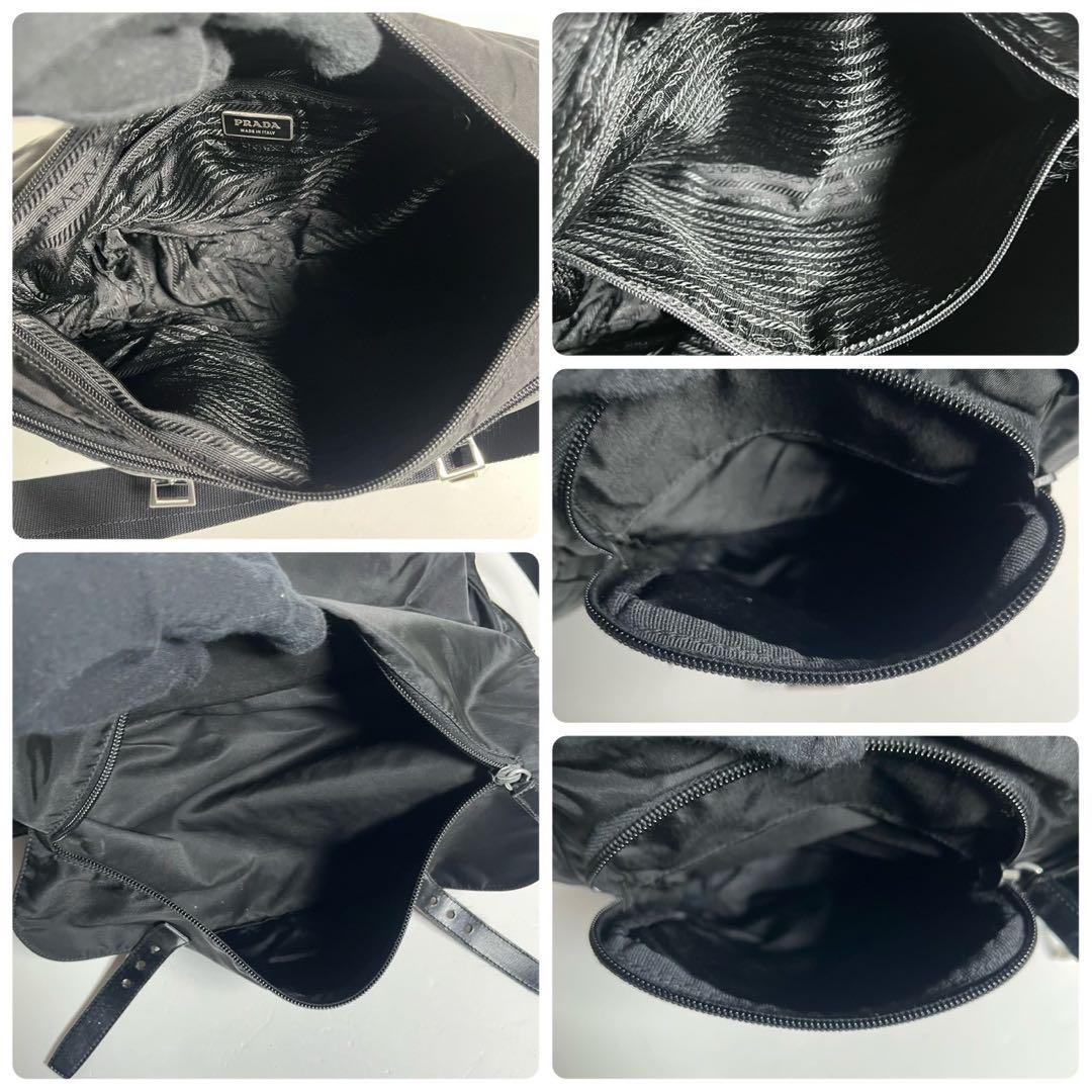 【超美品・使用感少ない✨】プラダ メッセンジャーバッグ クロスボディ 三角ロゴ