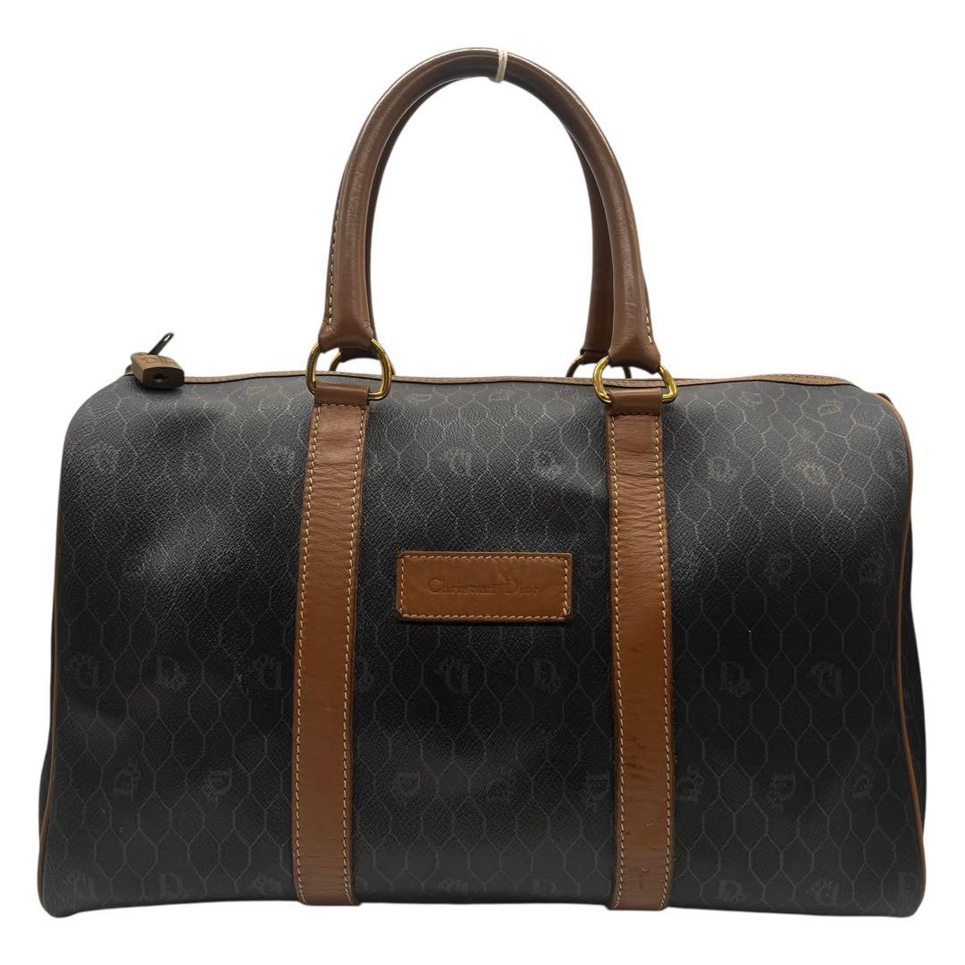 Christian Dior ボストンバック　ハニカム　旅行　南京錠　0876