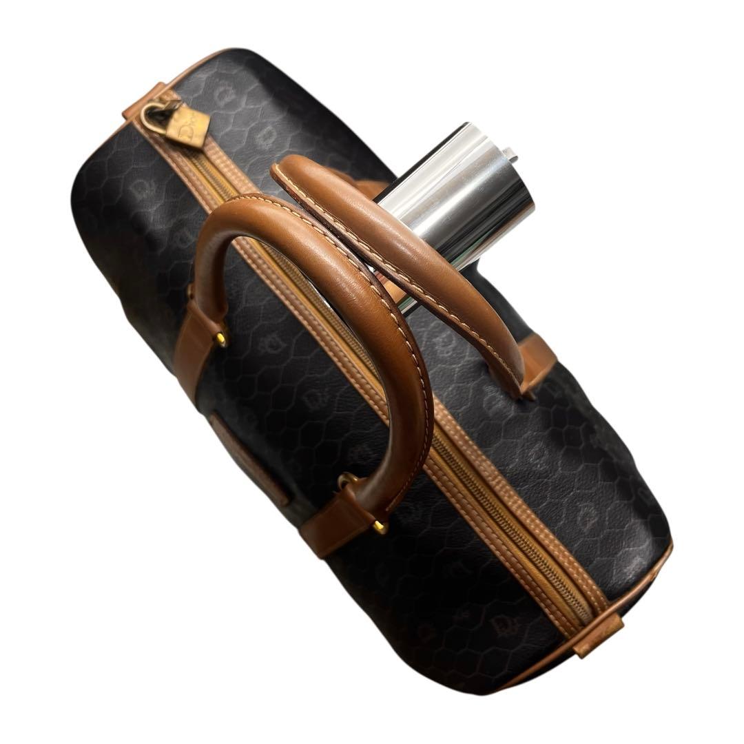 Christian Dior ボストンバック　ハニカム　旅行　南京錠　0876