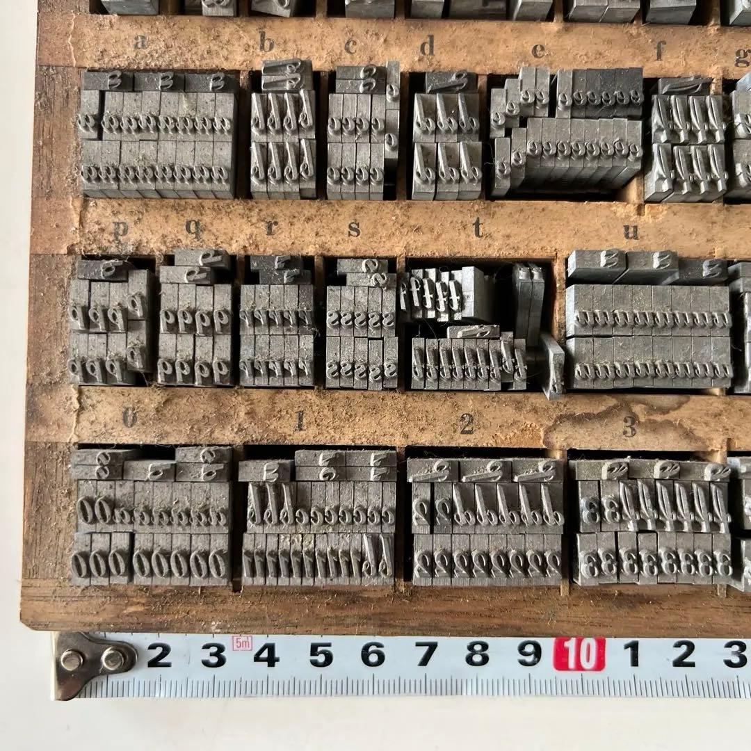 活版印刷　活字　アルファベット　22pt