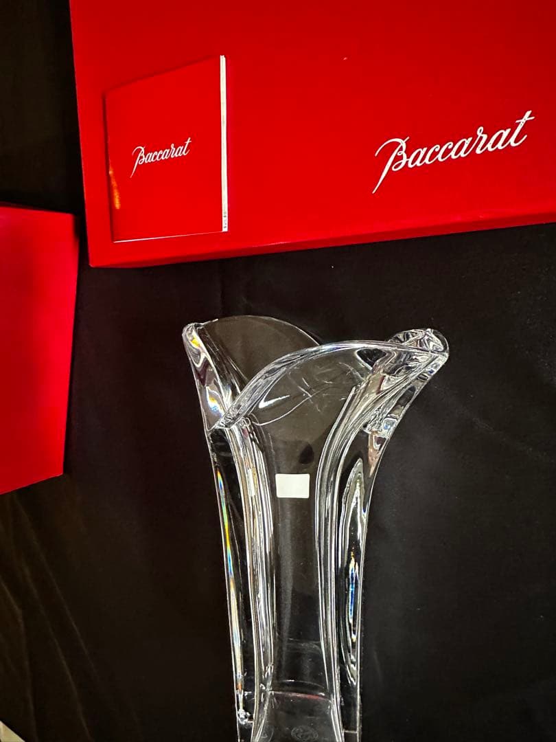 Baccarat ジェネロ　サイト　ベース　ほぼ未使用　クリスタルガラス 花器