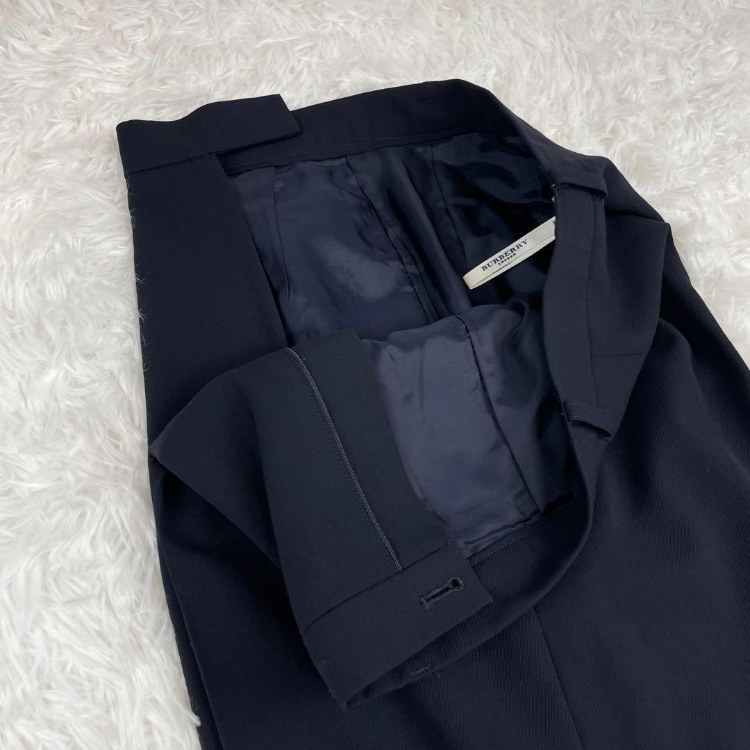 美品✨バーバリーロンドン✨XL✨パンツセットアップスーツ✨大きいサイズ✨ネイビー