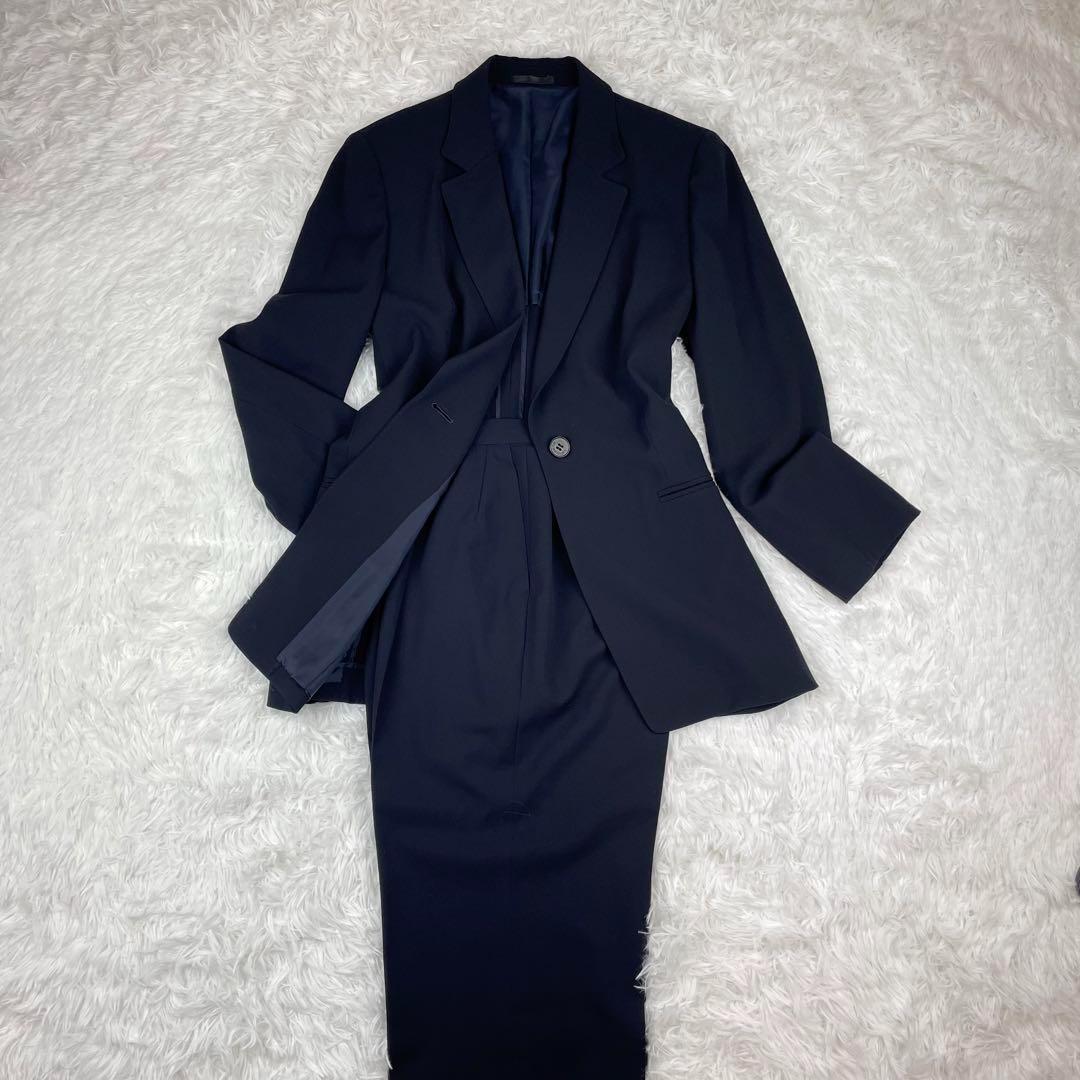 美品✨バーバリーロンドン✨XL✨パンツセットアップスーツ✨大きいサイズ✨ネイビー