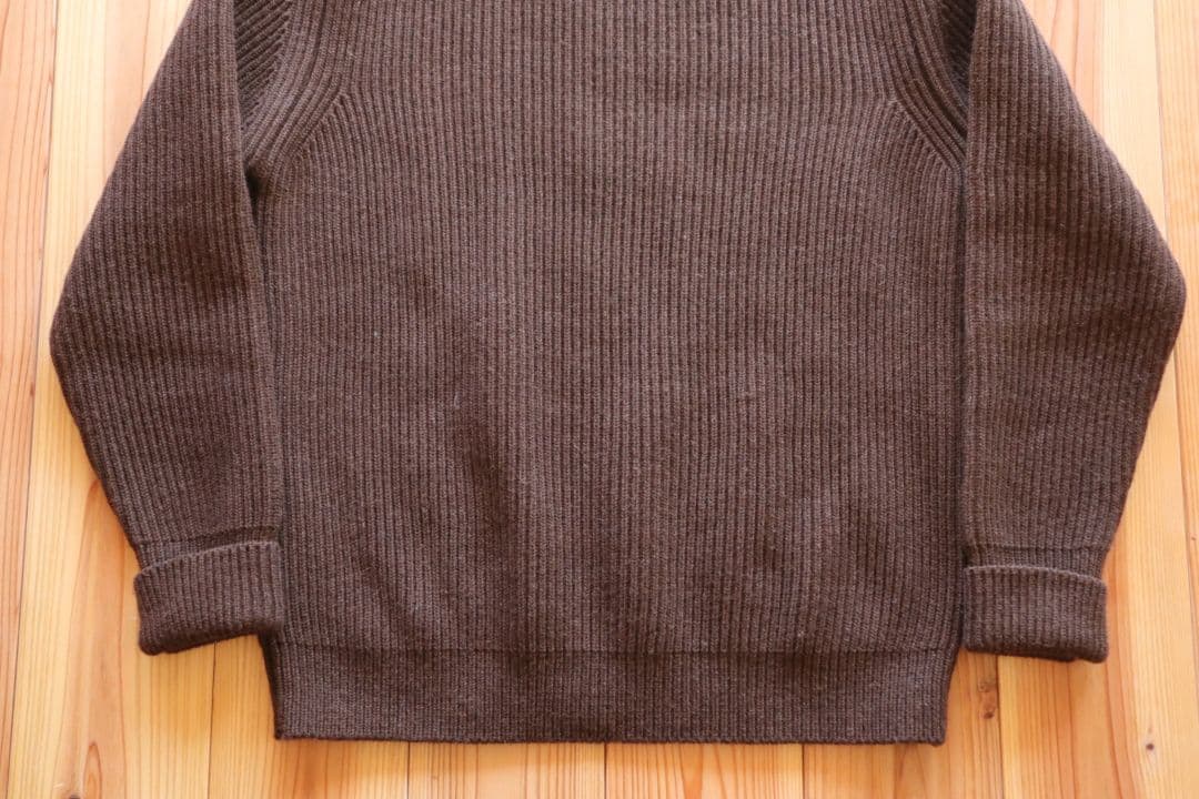 トップス ANDERSEN-ANDERSEN NAVY CREW NECK BROWN M