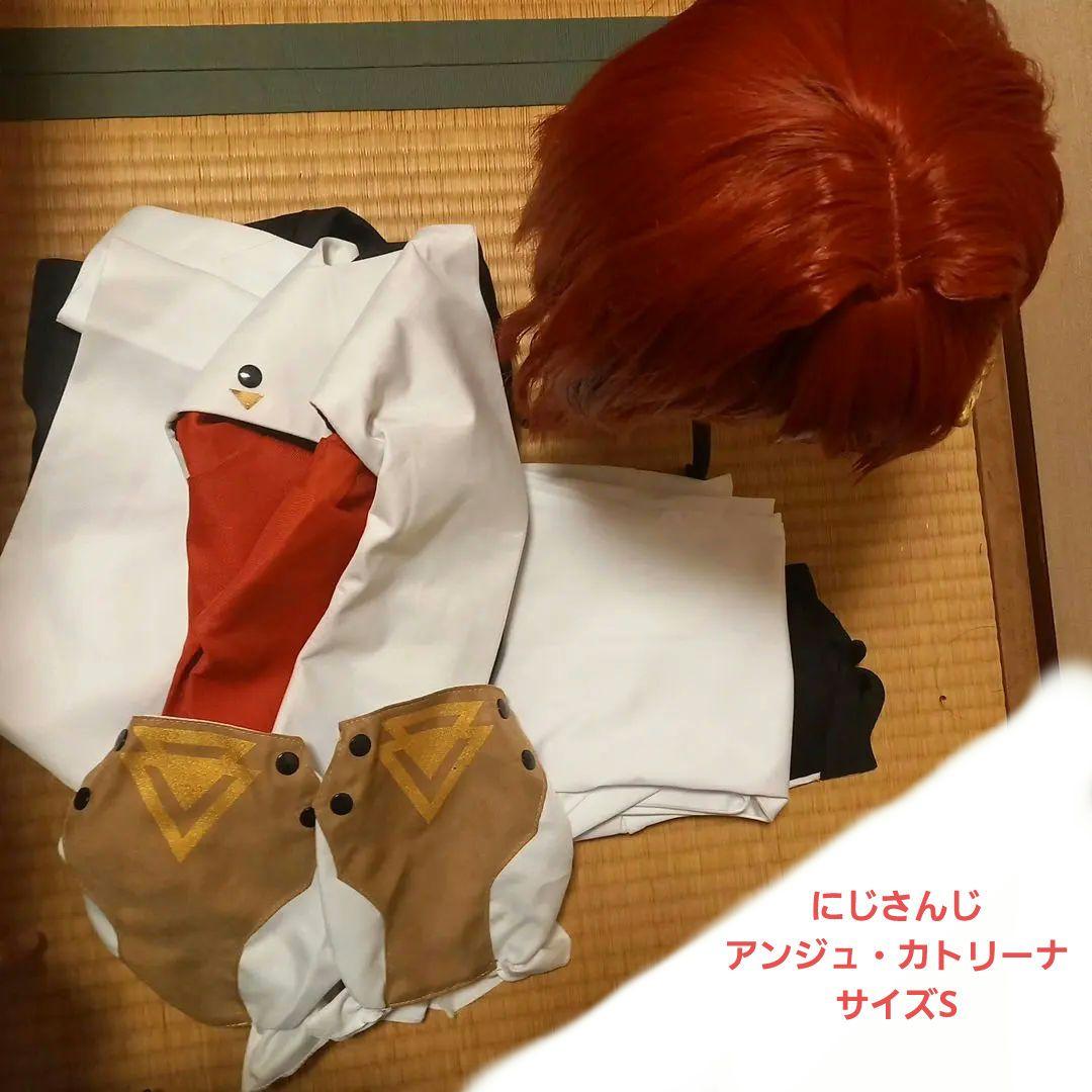 にじさんじアンジュカトリーナ赤黒コスプレ衣装とウィッグセット