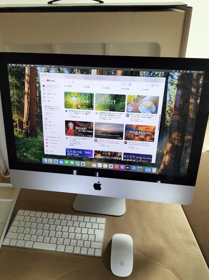 iMac 2019 21.5 4K Retina　30秒位で起動します。