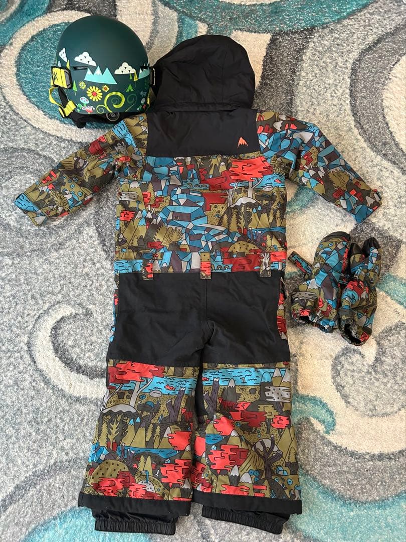 BURTON スキースノーボードウェア 2T 手袋・ゴーグルヘルメット付き