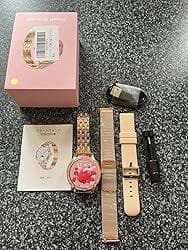 ❤スマートウォッチ ダイヤモンドデザイン 通話機能 3種ベルト付