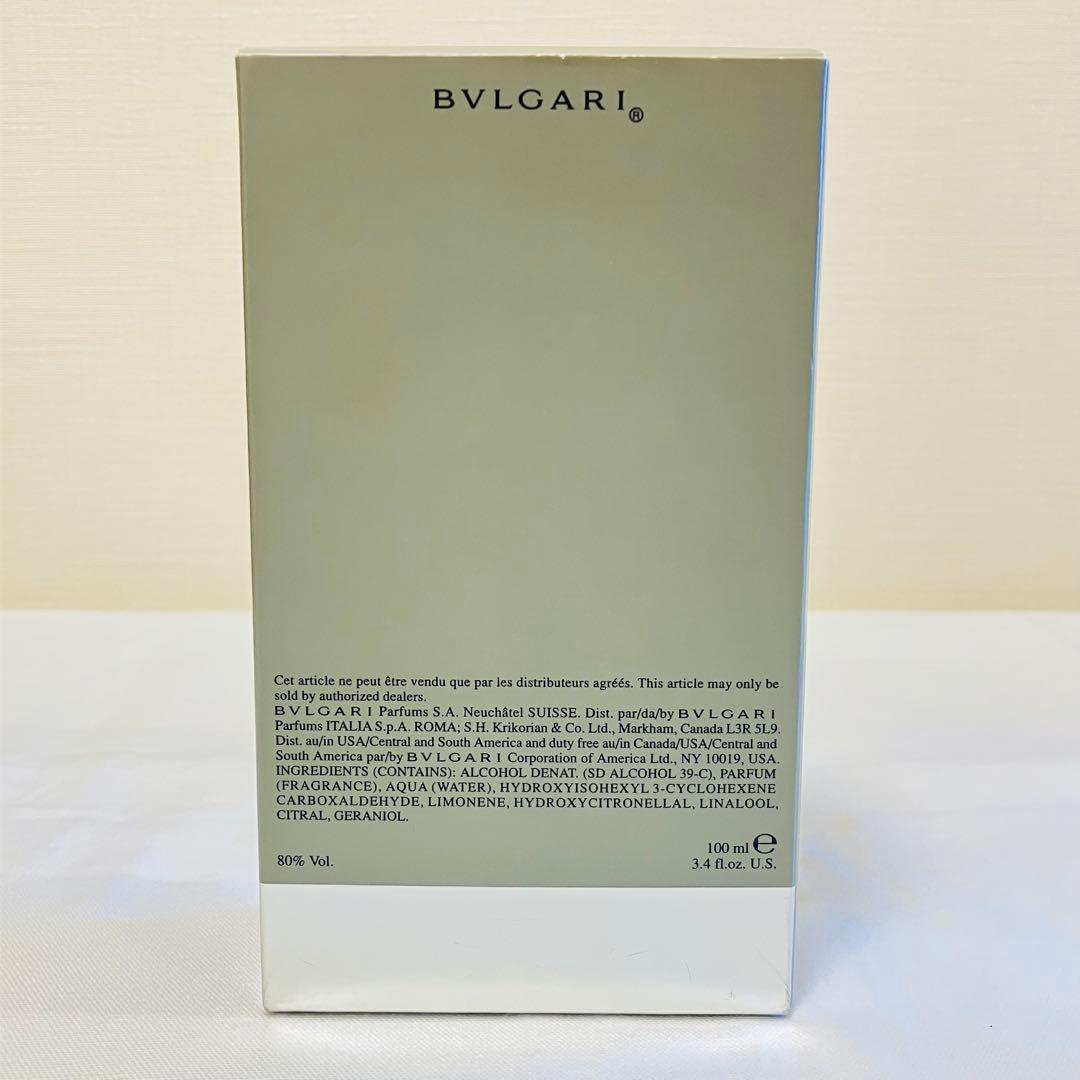 新品未使用　BVLGARI ブルガリ　プールオム　オードトワレ　香水　100ml