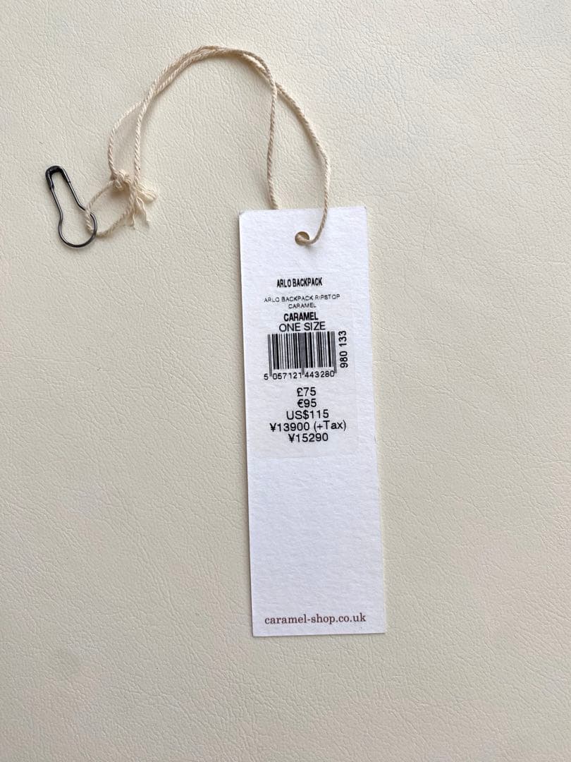 (新品未使用タグ付き)caramel キャラメル　バックパック　キッズリュック