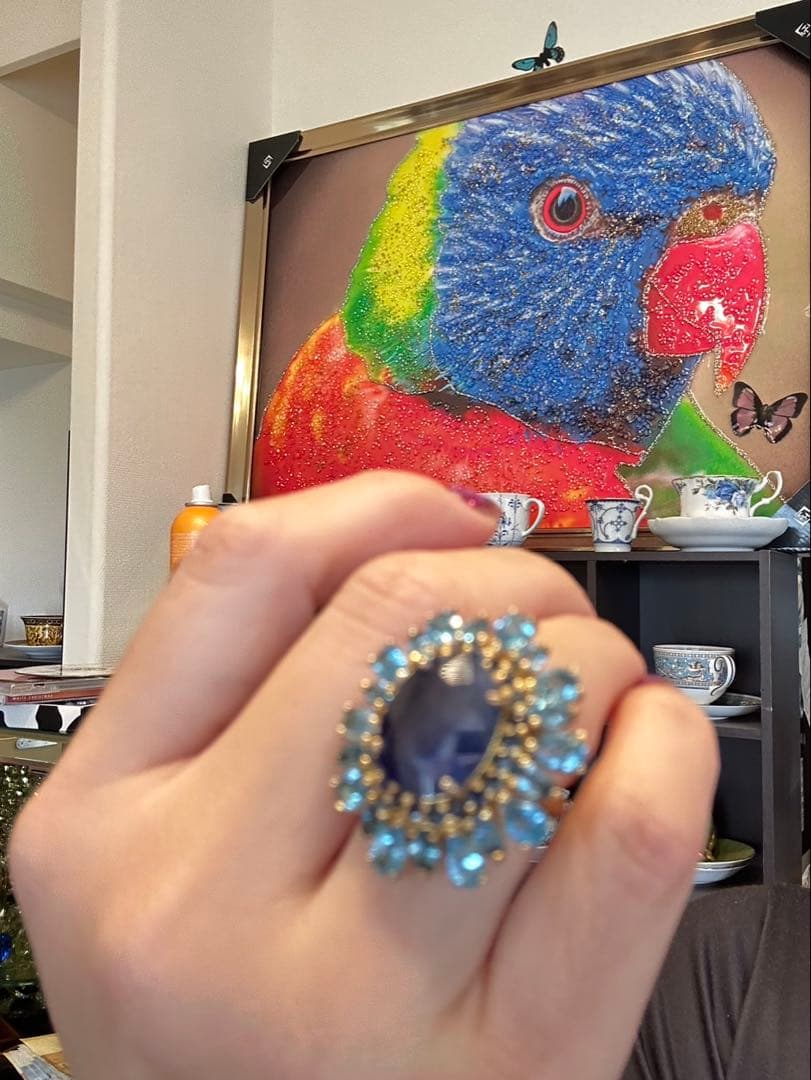 ブルートパーズ✖️サファイアリング15号