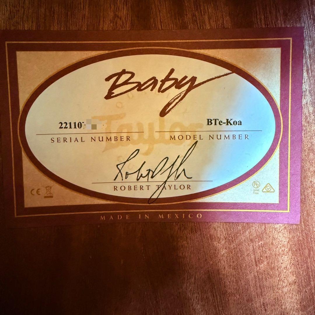 Taylor テイラー Baby Taylor-e Koa ミニギター